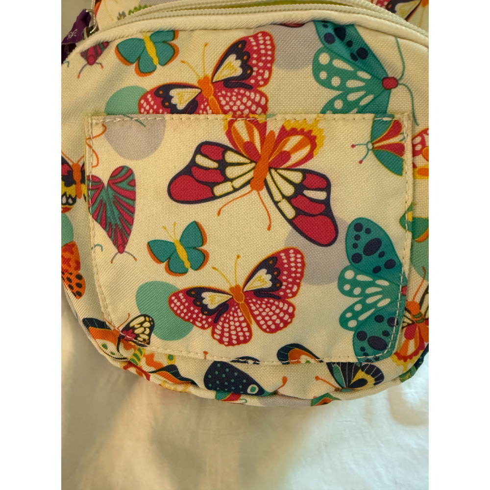 Lily Bloom Butterfly Print Crossbody Backpack Convertible Bag Purse Mini Adjust - Picture 8 of 12